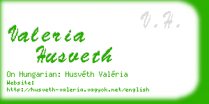 valeria husveth business card